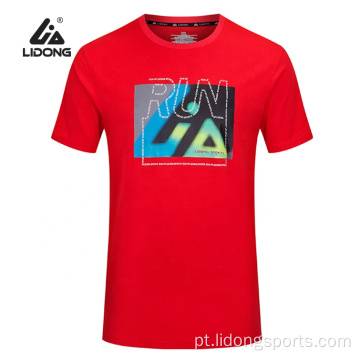 Camiseta de impressão confortável de alta qualidade de alta qualidade no atacado